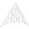 Ekena Millwork Pitch Austin Architectural Grade PVC Gable Pediment, 48"W x 28"H x 1"P (14/12) GPP048X028X100AUS - alternate 1